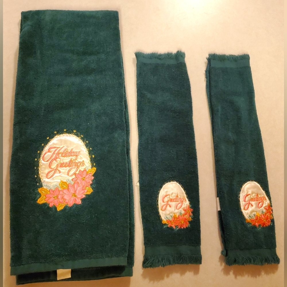 Vintage 80's Towel Set (3 pcs)